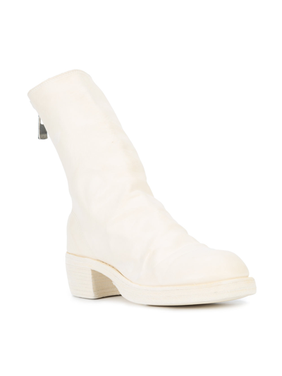 Shop Guidi Women 788z Classic Backzip Boot In Co00t White