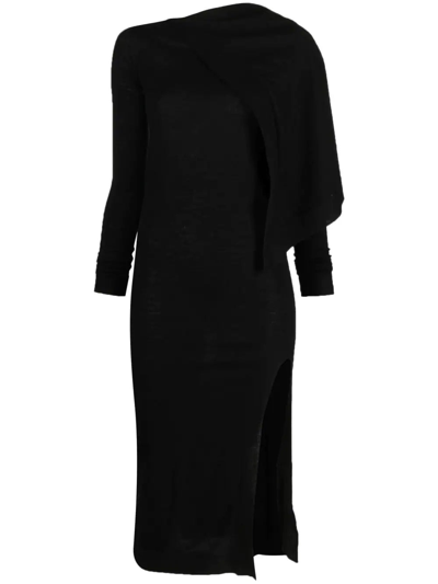 Shop Rick Owens Women Cape Dress In 09 Black