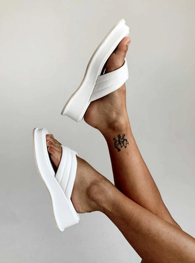 Shop Princess Polly Lower Impact Pump It Up Platforms In White