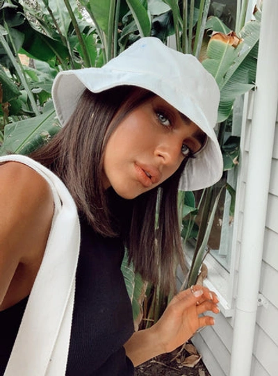 Shop Princess Polly Canvas Bucket Hat In White