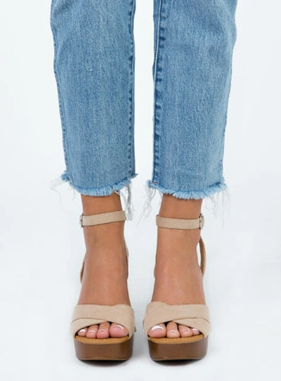 Shop Therapy Camellia Heels In Cashew