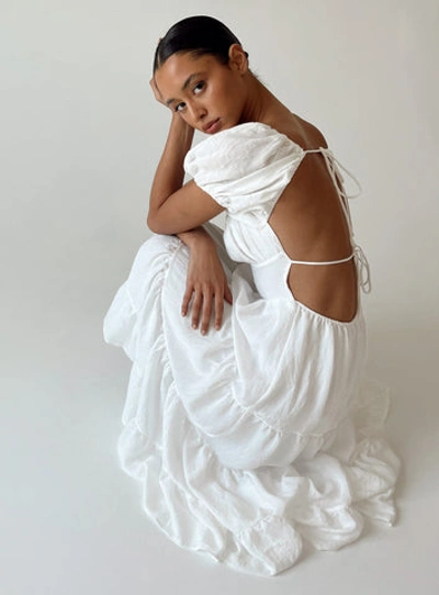 Shop Princess Polly Danny Midi Dress In White