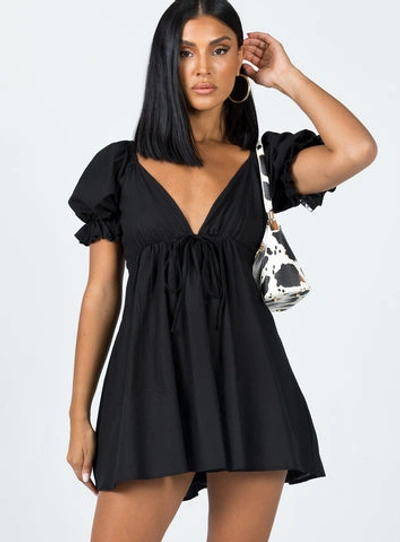 Princess Polly Blissful Mini Dress In Black