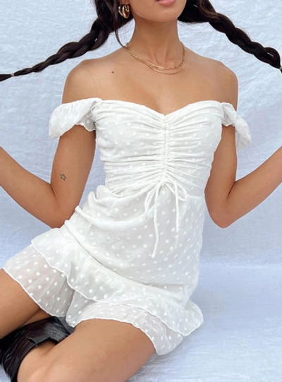 Shop Princess Polly Mikail Mini Dress In White