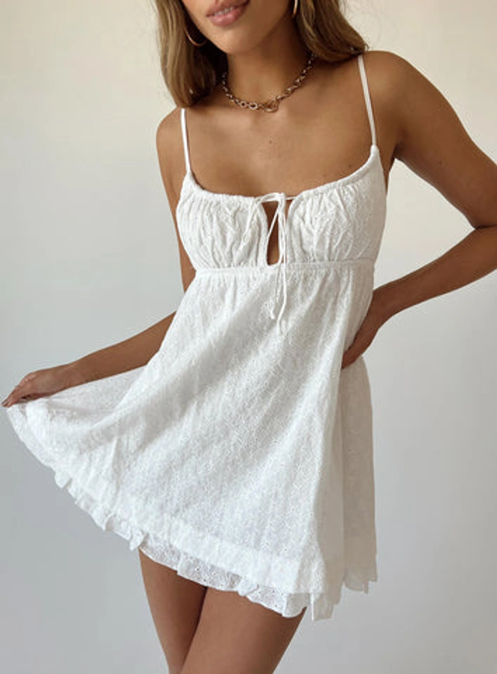 knee length dresses for ladies Princess Polly Empress of Love Mini Dress – Luxandluxy main image 1