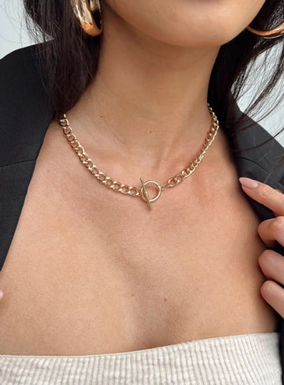 Shop Princess Polly Lower Impact Taren Necklace In Gold