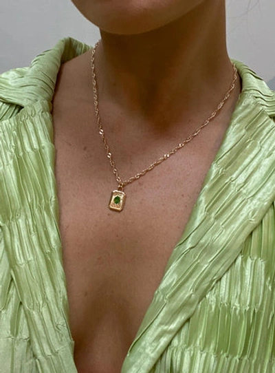 Shop Princess Polly Honeydew Necklace In Gold