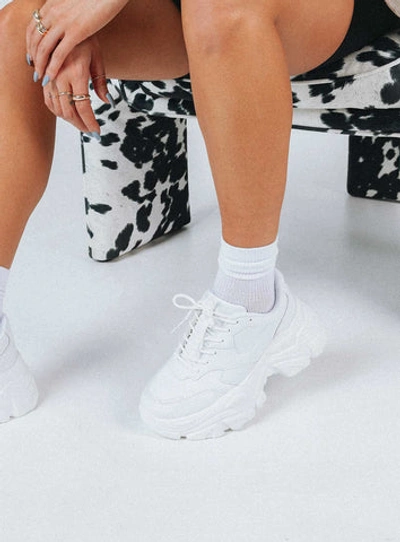 Shop Princess Polly Blair Sneakers In White