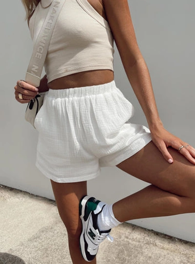 Shop Princess Polly Mateo Shorts In White