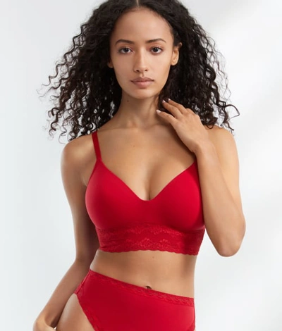 Shop Natori Bliss Perfection Wire-free T-shirt Bra In Strawberry
