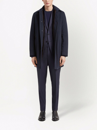 Shop Zegna Two-piece Single-breasted Suit In Blue