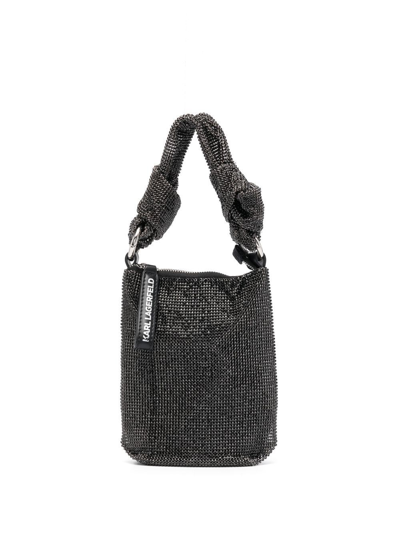 Shop Karl Lagerfeld K/evening Shoulder Bag In Black
