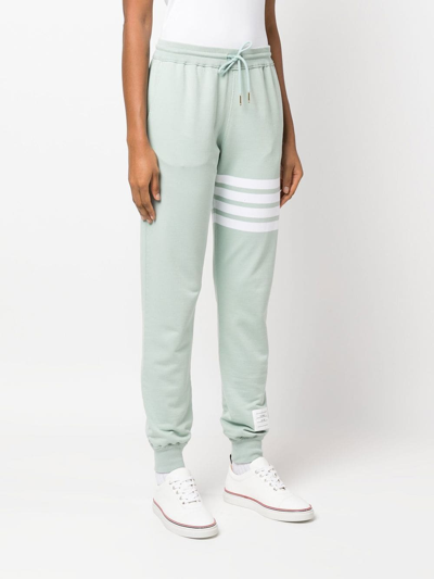 Thom Browne 4-bar Stripe Cotton Sweatpants In Green