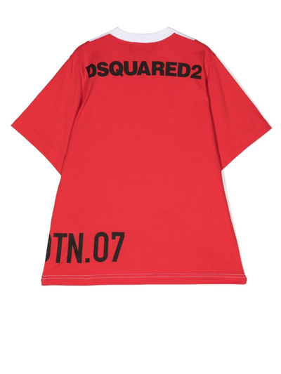 Shop Dsquared2 Logo-print Cotton T-shirt In Dq411