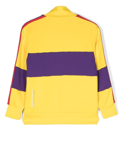 Dsquared2 Colour-block Bomber Jacket In Yellow