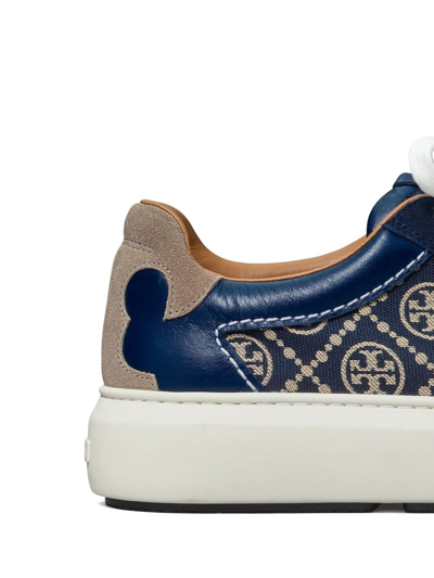 Tory Burch T-monogram Ladybug Sneakers In Blue