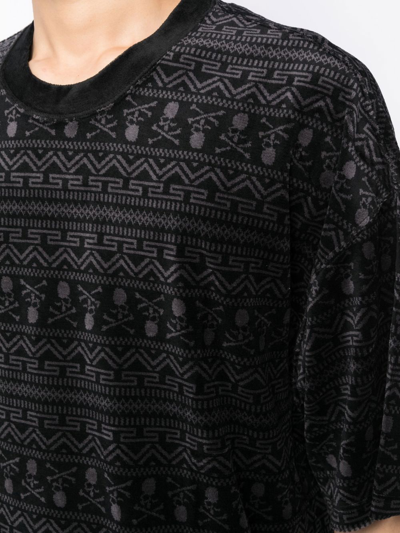 Mastermind Japan Abstract-pattern Short-sleeve T-shirt In Black