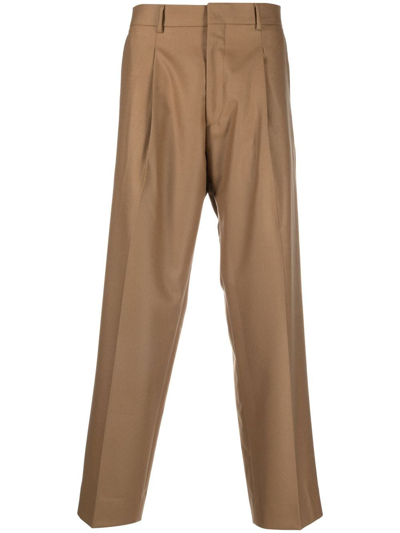 Shop Costumein Vincent Straight-leg Cut Trousers In Brown