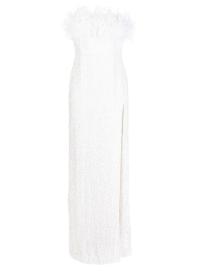 Shop Retroféte Dolly Sequin Long Dress In White