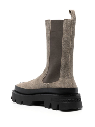 Misbhv Two-tone Chelsea Boots In Brown