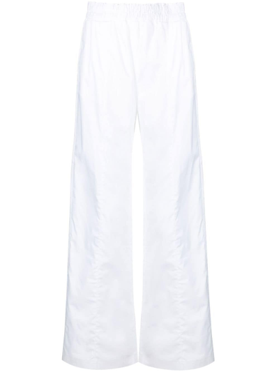 Shop Fabiana Filippi Wide-leg Trousers In White