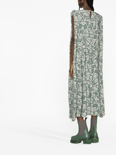 Shop Vetements Million Dollar Shift Dress In Green