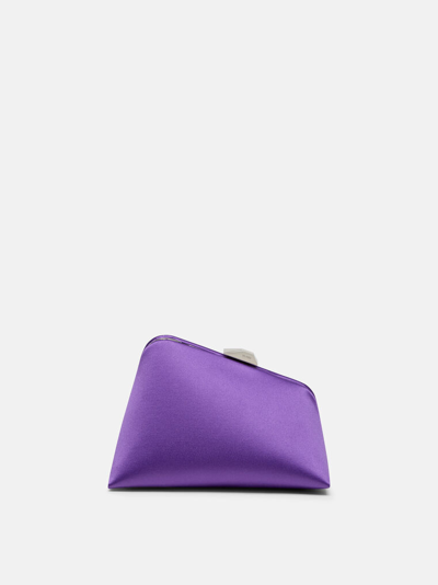 Shop Attico ''midnight'' Violet Mini Clutch