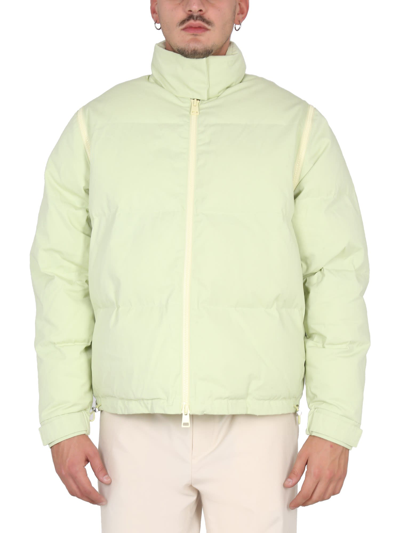 Shop Sunnei Jacket With Zip In Verde