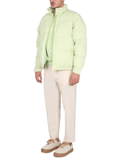 Sunnei Green Embroidered Sweatshirt In Verde