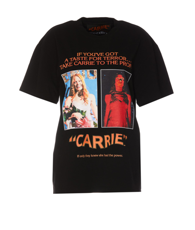 Shop Jw Anderson Carrie Poster T-shirt In Black