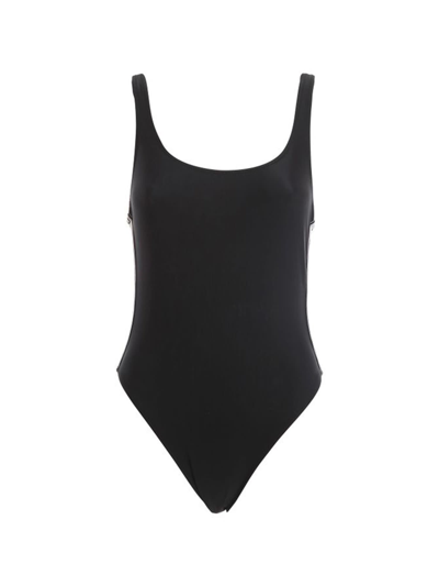 Shop Chiara Ferragni Logomania One-piece Swimsuit In Nero