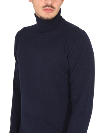 Shop Aspesi Turtleneck Sweater In Blu