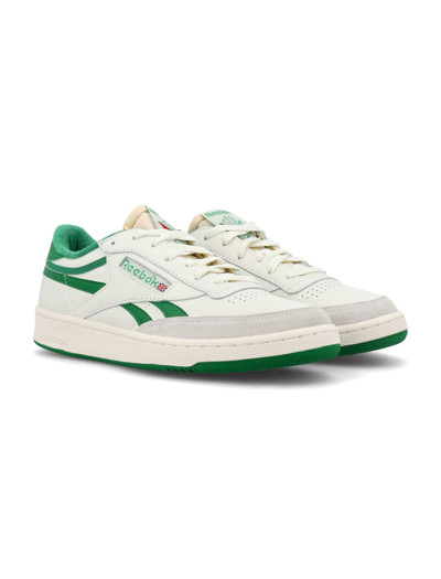 Shop Reebok Club C Revenge Vintage In White Green