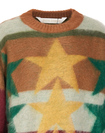 Shop Palm Angels Stars Sweater In Multicolor