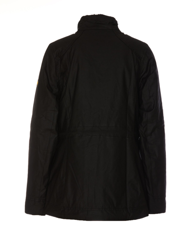 Shop Barbour Panorama Wax Jacket In Black