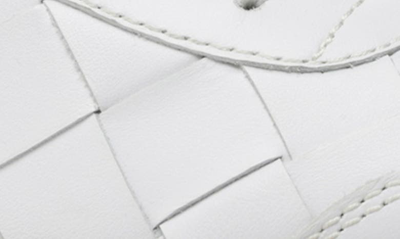 Shop Bruno Magli Bono Woven Sneaker In White Woven