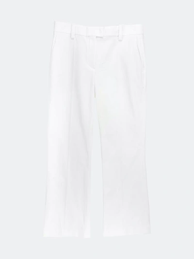 Shop Brunello Cucinelli Women's White Straight Leg Pants & Capri
