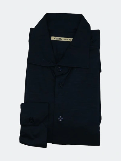 Shop Maurizio Baldassari Men's Black Suntory Jersey Shirt Dress In Blue