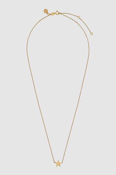 Shop Anine Bing Star Charm Necklace In 14k Gold