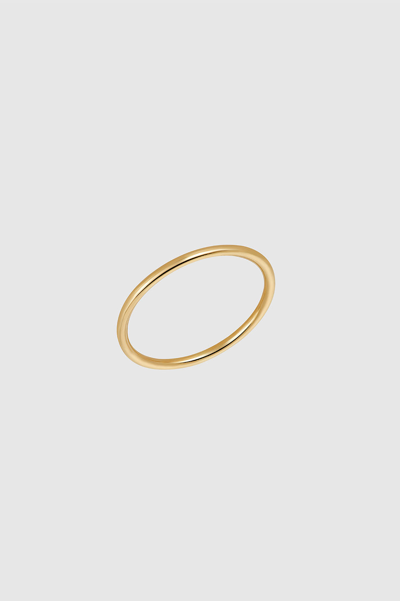 Shop Anine Bing Stacking Ring In 14k Gold