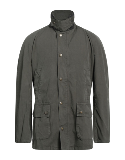 Shop Barbour Man Jacket Military Green Size Xxl Cotton