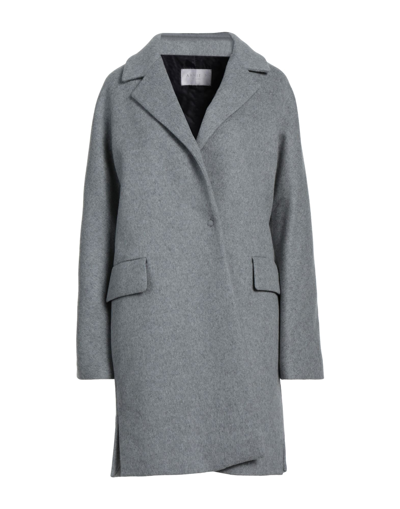 Shop Annie P . Woman Coat Grey Size 10 Virgin Wool, Polyamide, Cashmere