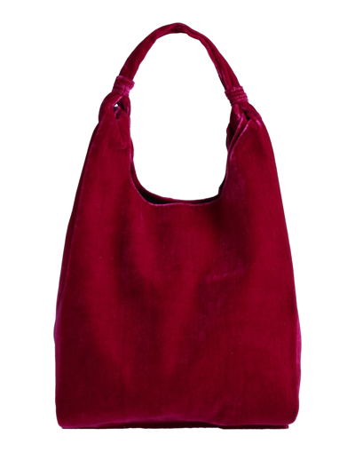 Shop Anita Bilardi Woman Handbag Garnet Size - Polyester, Rubber In Red