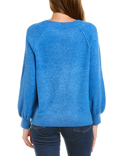 Shop Vince Camuto Raglan Cozy Sweater In Blue
