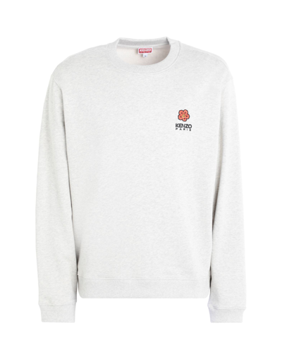 Shop Kenzo Man Sweatshirt Light Grey Size S Cotton