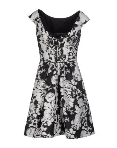 Shop Oscar De La Renta Short Dress In Black