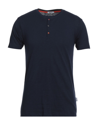 Shop Stilosophy Man T-shirt Midnight Blue Size S Cotton