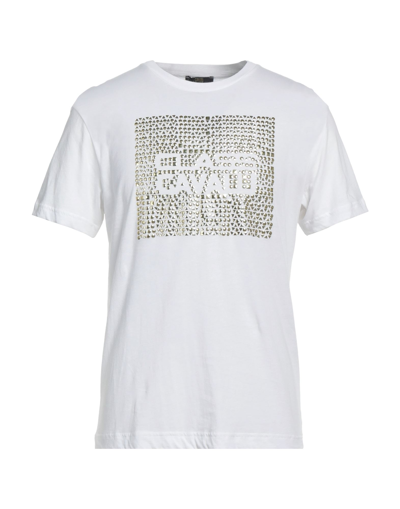 Shop Cavalli Class Man T-shirt White Size Xxl Cotton