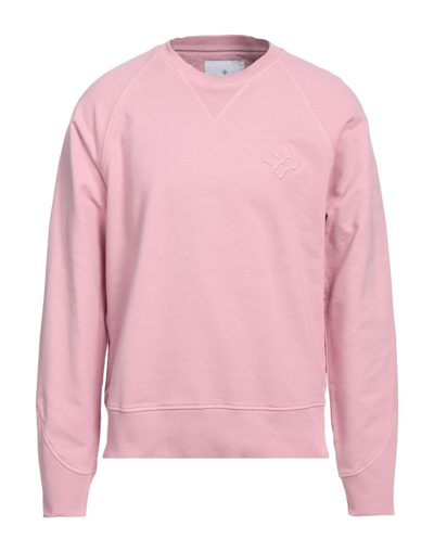 Shop Tagliatore Man Sweatshirt Pink Size L Cotton