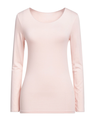 Shop Majestic Filatures Woman T-shirt Light Pink Size 1 Viscose, Elastane